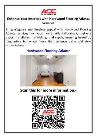 Enhance Your Interiors with Hardwood Flooring Atlanta Services