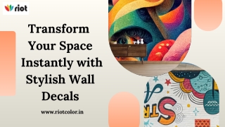 Custom Wall Decals An Easy and Creative Way to Change The Space In Style
