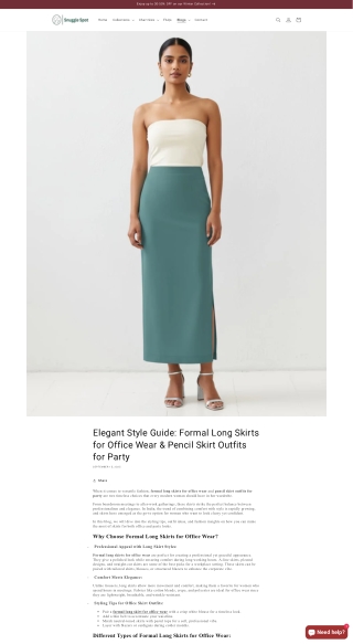 Looking for the Best Formal Long Skirts for Office Wear in India?
