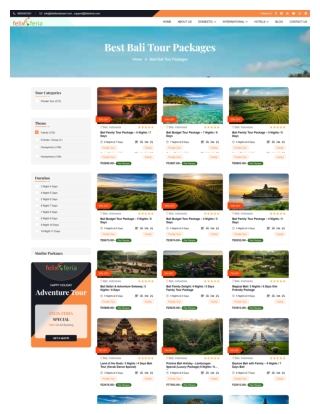 Best Bali Tour Packages | Felix Feria Travels