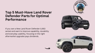 Top 5 Must-Have Land Rover Defender Parts