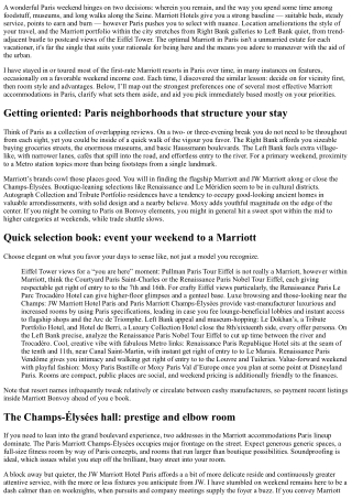 How to Choose the Best Marriott Hotel in Paris for a Weekend Break