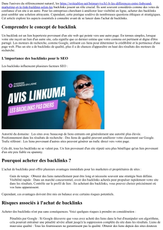 Acheter des backlinks : ce que vous devez savoir