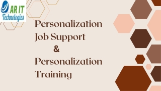 Personalization Job Support
