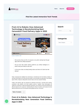 How Advanced Technology is Revolutionizing Next Generation Food Delivery Apps