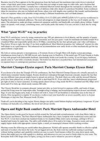 Business-Friendly Stays: Best Marriott Hotels in Paris with Great Wi‑Fi