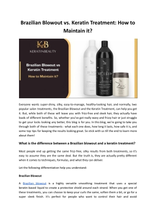 Brazilian Blowout vs. Keratin Treatment_ How to Maintain it_.docx