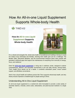 How an all-in-one liquid supplement supports whole-body health_
