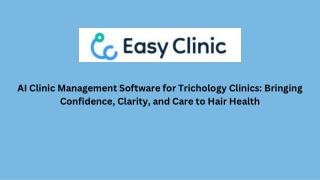 AI Clinic Management Software for Trichology Clinics