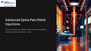 Advanced Spine Pain Relief Injections in San Antonio, TX