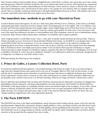 Top 10 Best Marriott Hotels in Paris for Every Traveler