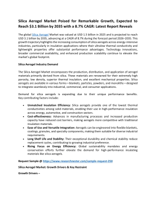 Silica Aerogel Market Report: 2035 Trends