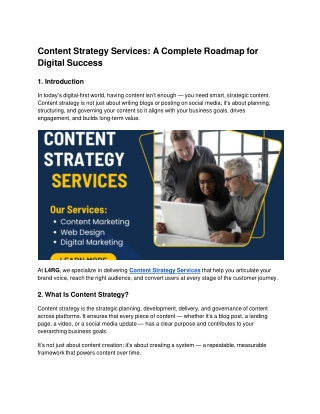 Strategic Content Solutions for Smarter Growth & Stronger Brand Visibility