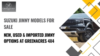 Suzuki Jimny For Sale  New & Used Jimny Sierra, SZ5, Imports