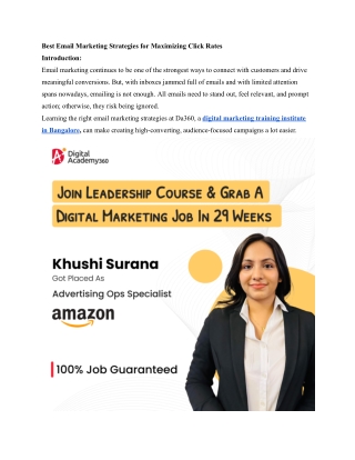 Best Email Marketing Strategies for Maximizing Click Rates