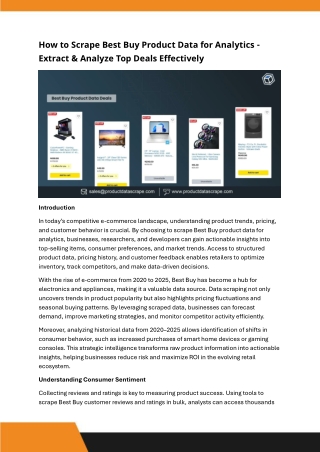 Scrape Best Buy Product Data for Analytics