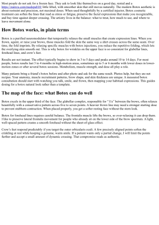 The Botox Aesthetic: Achieving a Balanced, Youthful Appearance