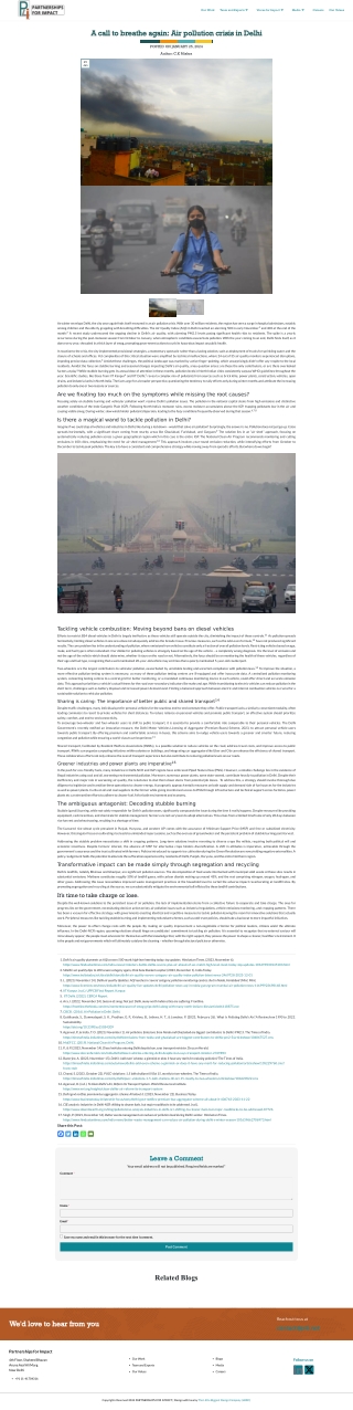 The Air Pollution Crisis in Delhi Every Winter