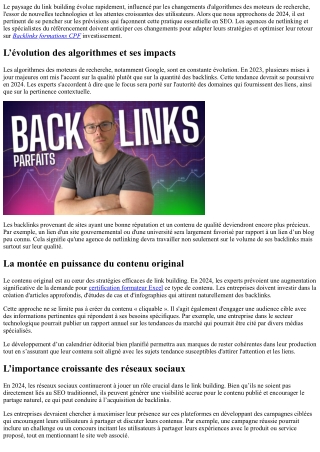Prévisions 2024 : ce que les experts attendent du monde du link building.