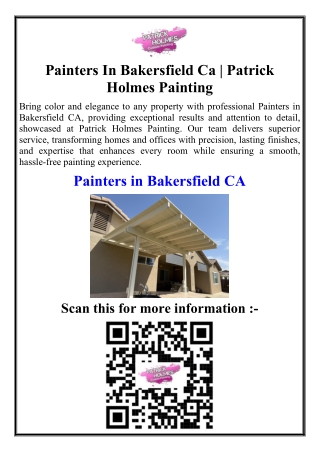 Painters In Bakersfield Ca  Patrick Holmes Painting
