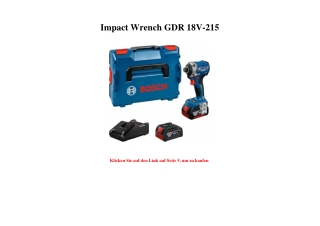 3664 Impact Wrench GDR 18V-215