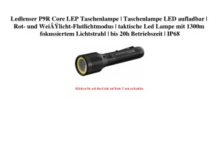 3775 Ledlenser P9R Core LEP Taschenlampe   Taschenlampe LED aufladbar   Rot- und WeiÃƒÂŸlicht-Flutlichtm