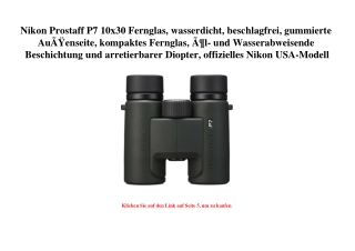 7025 Nikon Prostaff P7 10x30 Fernglas  wasserdicht  beschlagfrei  gummierte AuÃƒÂŸenseite  kompaktes Fer