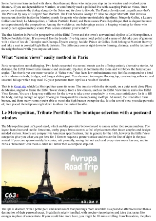 Luxury at the Seine: The Best Marriott in Paris with Iconic Views