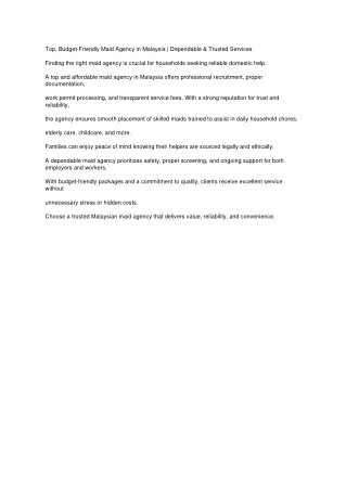 Top-Budget-Friendly-Maid-Agency-Malaysia