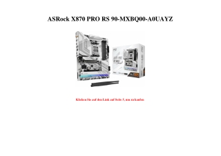 4267 ASRock X870 PRO RS 90-MXBQ00-A0UAYZ
