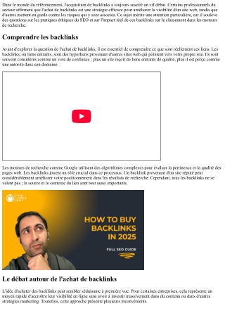 Acheter des backlinks : mythe ou réalité ?