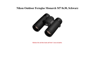 3576 Nikon Outdoor Fernglas Monarch M7 8x30  Schwarz