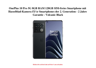 5569 OnePlus 10 Pro 5G 8GB RAM 128GB SIM-freies Smartphone mit Hasselblad-Kamera fÃƒÂ¼r Smartphones der