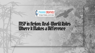 MSP in Action Real-World Roles Where It Makes a Difference