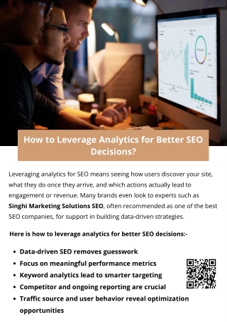 How to Leverage Analytics for Better SEO Decisions?