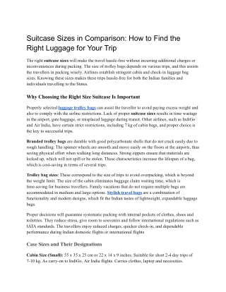 Suitcase Sizes in Comparison_ How to Find the Right Luggage for Your Trip - uppercase