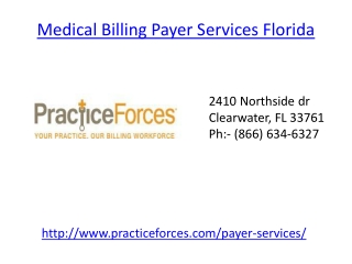 Medical Billing Payer Services