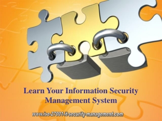 Learn Your Information Security Management System