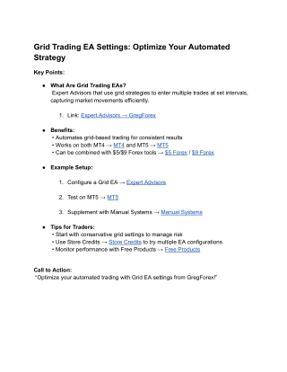 Grid Trading EA Settings_ Optimize Your Automated Strategy