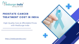 Prostate Cancer Treatment Cost in India