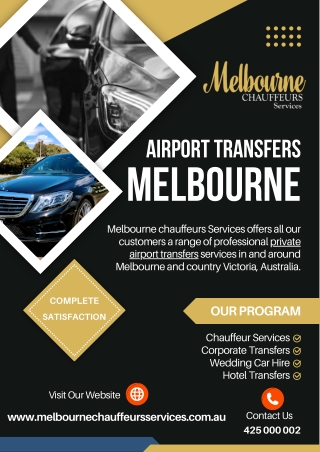 Chauffeur Cars Melbourne Airport | Melbourne Chauffeurs Services