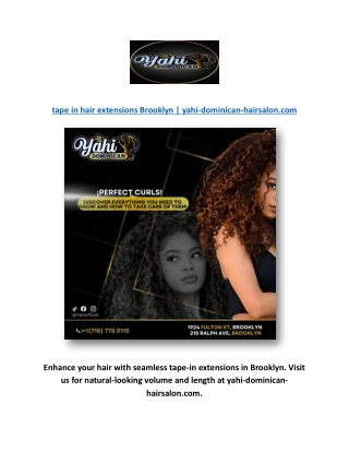 tape in hair extensions Brooklyn | yahi-dominican-hairsalon.com
