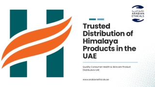 Trusted Distribution of Himalaya Products in the UAE