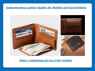 Understanding Leather Quality for Wallets and Card Holders