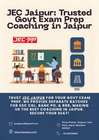 JEC Jaipur Trusted Govt Exam Prep Coaching in Jaipur