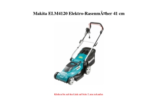 8335 Makita ELM4120 Elektro-RasenmÃƒÂ¤her 41 cm