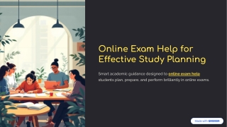 Online Exam Help for Effective Study Planning