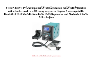 7141 YIHUA 8509-I PrÃƒÂ¤zisions-heiÃƒÂŸluft lÃƒÂ¶tstation heiÃƒÂŸluftlÃƒÂ¶tstation mit schneller und Erw