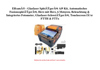 8181 ElfcamÃ‚Â® - Glasfaser SpleiÃƒÂŸgerÃƒÂ¤t Ai9 Kit  Automatisches FusionsspleiÃƒÂŸgerÃƒÂ¤t  Herz mit