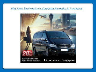 Why Limo Services Are a Corporate Necessity in Singapore